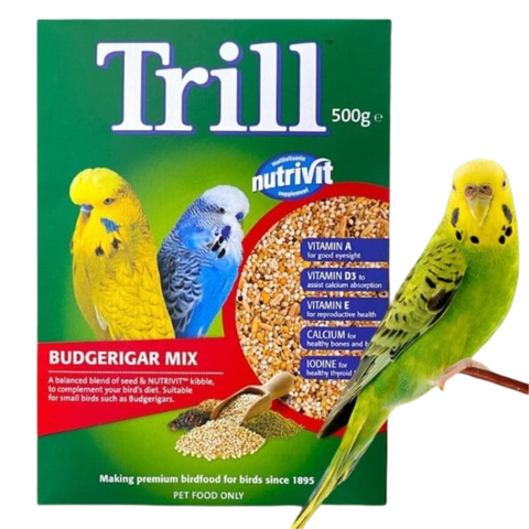Trill Budgerigar Mix Bird Food 500g