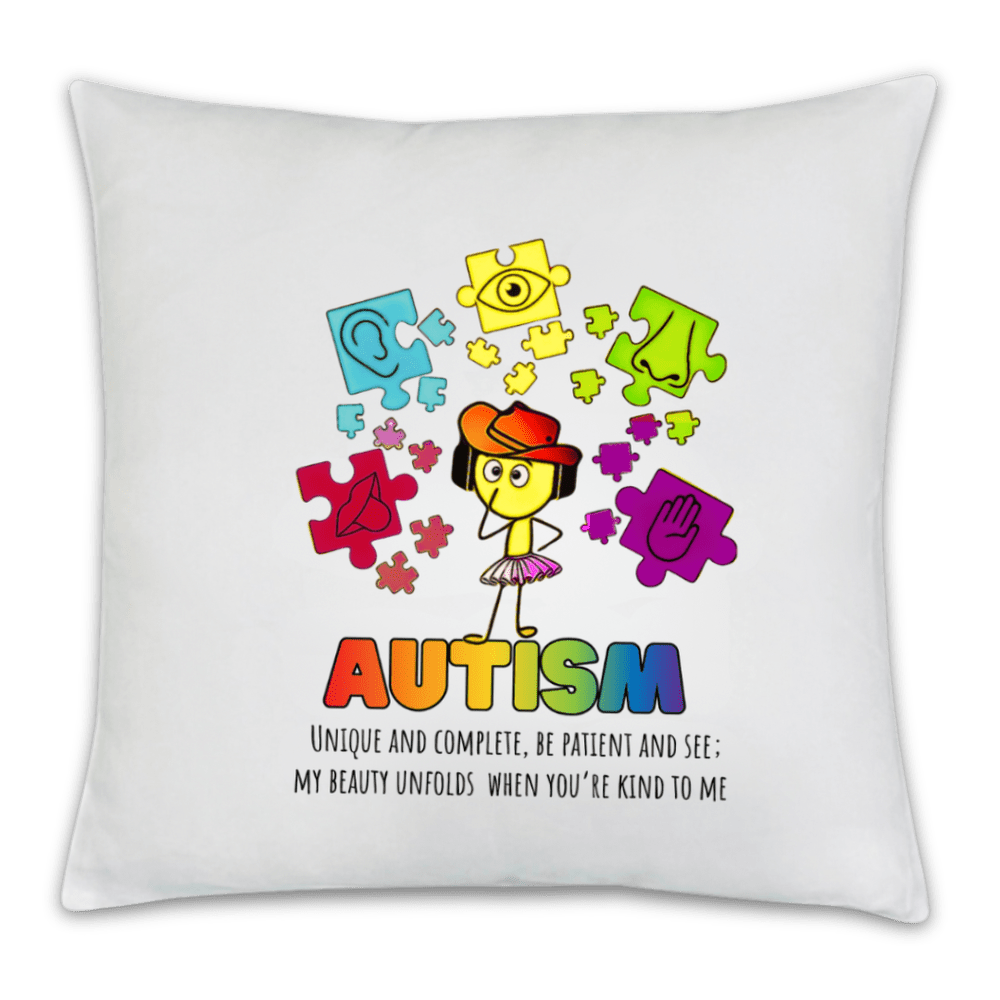 Autism Awareness Throw Pillow