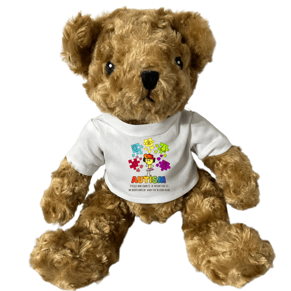 Teddy Bear with Autism Awareness Shirt