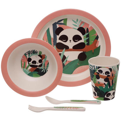 Panda Reusable Bamboo Kids Set