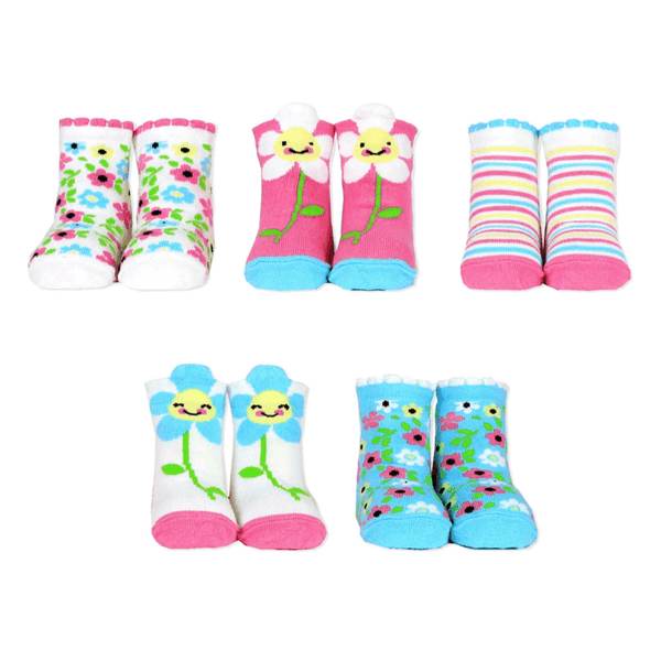 Super Cute Daisy Socks - 5 Pairs 1-2 Years