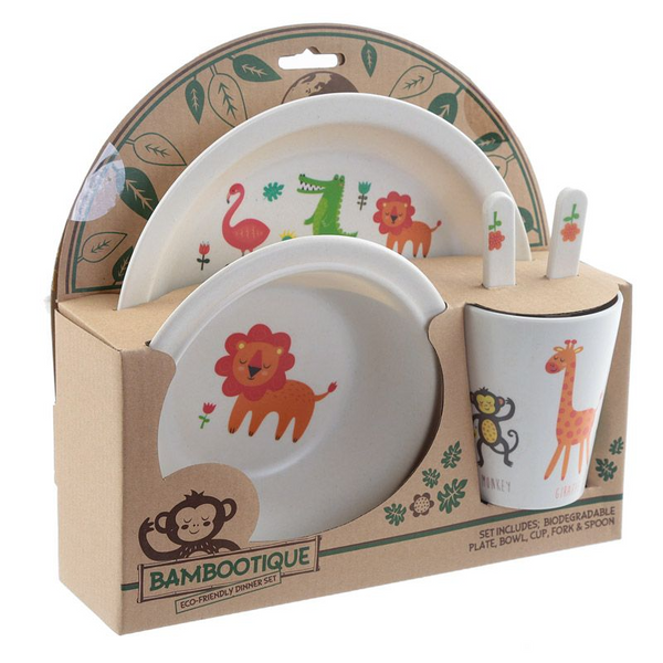 Zooniverse Reusable Bamboo Kids Set