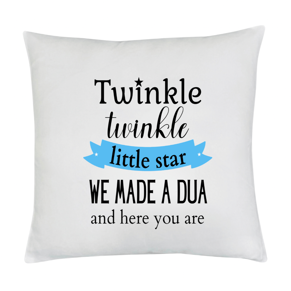 Islamic Nursery Cushion - “Twinkle, Twinkle Little Star” - Decorative Pillow for Baby’s Room