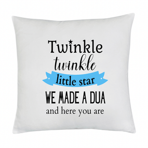 Islamic Nursery Cushion - “Twinkle, Twinkle Little Star” - Decorative Pillow for Baby’s Room