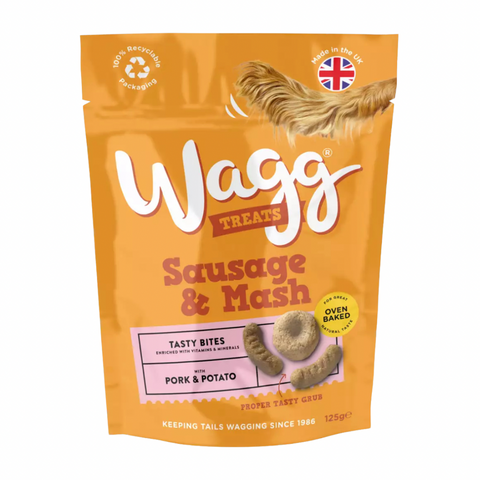 Wagg Dog Treats Sausage & Mash Tasty Bites 125g
