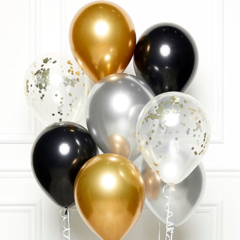 Black, Gold & Silver Balloon Kits