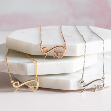 Hugs & Kisses Infinity Necklace